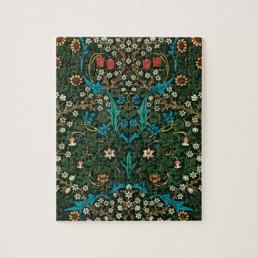 William Morris Tulip Floral Pattern Puzzle (Vertikal)