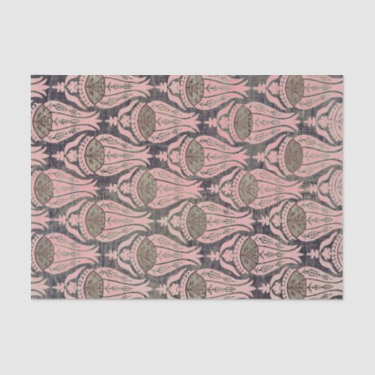 William Morris TULIP GRAMM UND PINK Tissue Paper Seidenpapier (Vorderseite)