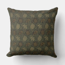 William Morris Tulip & Lily Throw Pillow