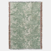 William Morris Tulip Pattern Sage Green Decke (Vorderseite Vertikal)