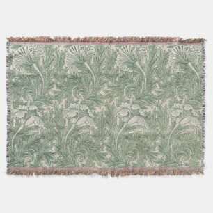 William Morris Tulip Pattern Sage Green Decke