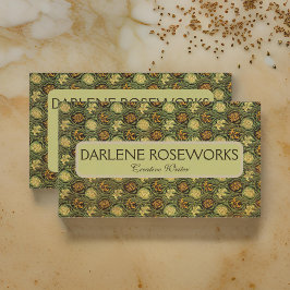 William Morris Tulip und Lily Visitenkarte