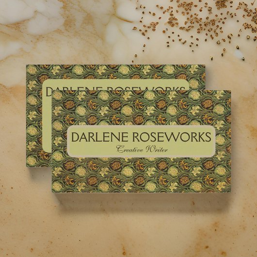 William Morris Tulip und Lily Visitenkarte