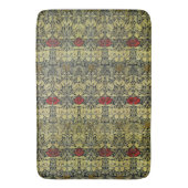 William * Morris Tulip und Rose Gold Red Badematte (Vorderseite Vertikal)