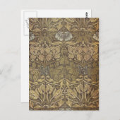 William Morris Tulip und Rose Pattern Postkarte (Vorne/Hinten)