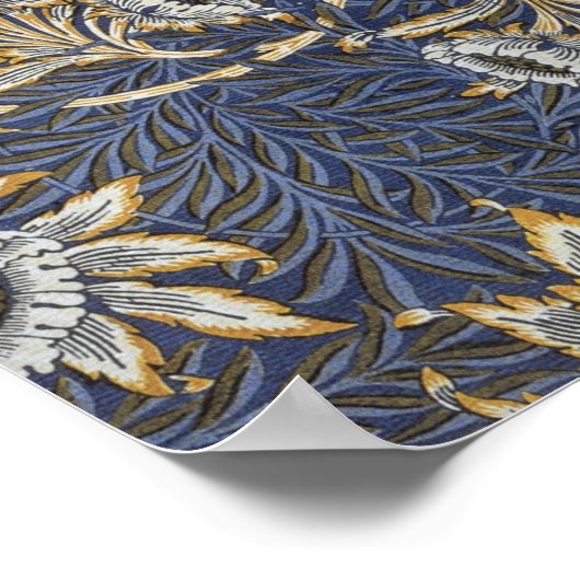 William Morris Tulip und Willow Floral Pattern Poster (Ecke)