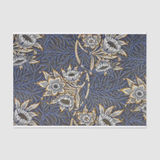 William Morris Tulip und Willow Floral Pattern Seidenpapier (Vorderseite)