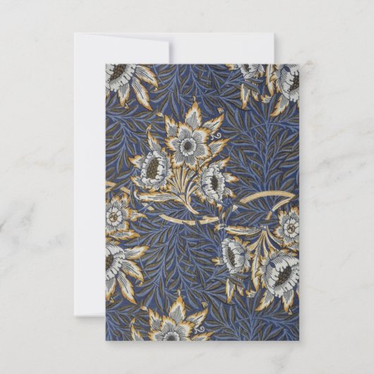 William Morris Tulip und Willow Print Card Dankeskarte (Vorderseite)