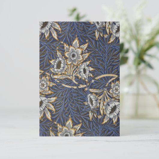 William Morris Tulip und Willow Print Card Dankeskarte (Stehend Vorderseite)