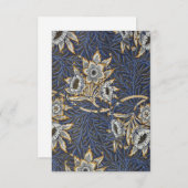 William Morris Tulip und Willow Print Card Dankeskarte (Vorne/Hinten)