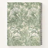 William Morris Tulip Wallpaper Classic Green Notizblock (Rückseite)