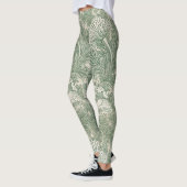 william morris tulip wallpaper textile green leggings (Links)