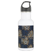 William Morris Tulip Willow Blue Muster Edelstahlflasche (Vorderseite)