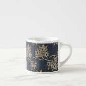 William Morris Tulip Willow Blue Muster Espressotasse (Rechts)