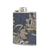 William Morris Tulip Willow Blue Muster Flachmann (Links)