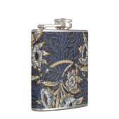 William Morris Tulip Willow Blue Muster Flachmann (Rechts)