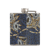 William Morris Tulip Willow Blue Muster Flachmann (Rückseite)