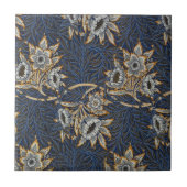 William Morris Tulip Willow Blue Muster Fliese (Vorderseite)