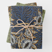 William Morris Tulip Willow Blue Muster Geschenkpapier Set (Beispiel)