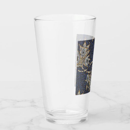 William Morris Tulip Willow Blue Muster Glas (Rechts)