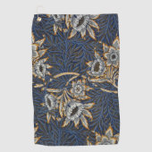 William Morris Tulip Willow Blue Muster Golfhandtuch (Vorderseite)