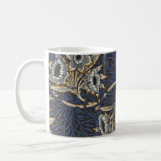 William Morris Tulip Willow Blue Muster Kaffeetasse (Links)