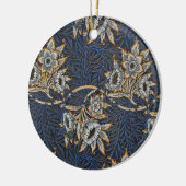 William Morris Tulip Willow Blue Muster Keramik Ornament (Links)