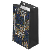 William Morris Tulip Willow Blue Muster Kleine Geschenktüte (Vorderseite Schrägansicht)
