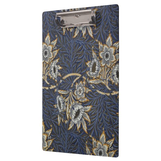 William Morris Tulip Willow Blue Muster Klemmbrett (Links)