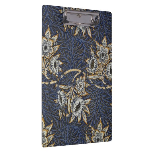 William Morris Tulip Willow Blue Muster Klemmbrett (Rechts)