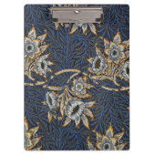 William Morris Tulip Willow Blue Muster Klemmbrett (Vorderseite)
