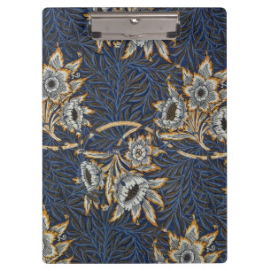 William Morris Tulip Willow Blue Muster Klemmbrett