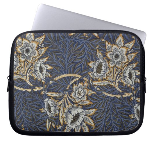 William Morris Tulip Willow Blue Muster Laptopschutzhülle (Vorderseite)