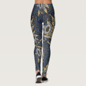 William Morris Tulip Willow Blue Muster Leggings (Rückseite)