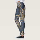 William Morris Tulip Willow Blue Muster Leggings (Links)