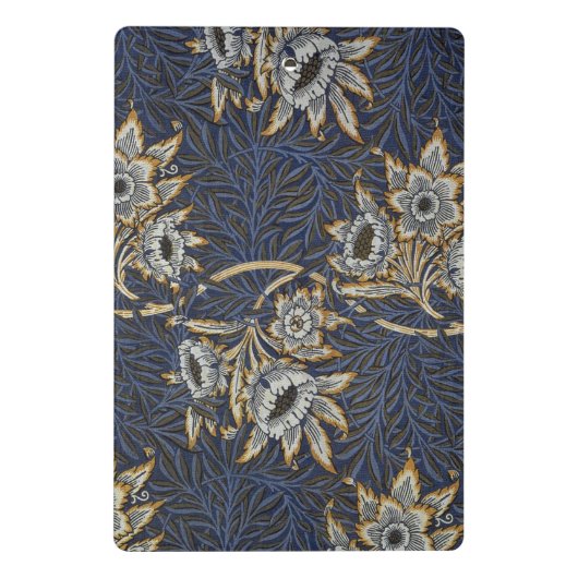 William Morris Tulip Willow Blue Muster Mini Klemmbrett (Rückseite)