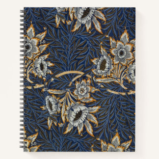 William Morris Tulip Willow Blue Muster Notizblock