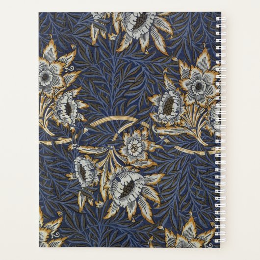 William Morris Tulip Willow Blue Muster Planer (Rückseite)