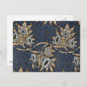 William Morris Tulip Willow Blue Muster Postkarte (Vorne/Hinten)