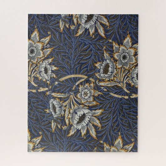 William Morris Tulip Willow Blue Muster Puzzle (Vertikal)