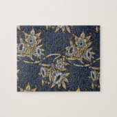 William Morris Tulip Willow Blue Muster Puzzle (Horizontal)