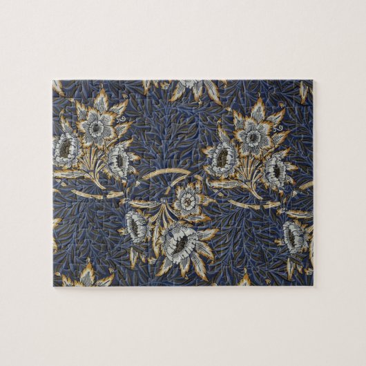 William Morris Tulip Willow Blue Muster Puzzle (Horizontal)