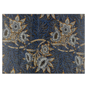 William Morris Tulip Willow Blue Muster Schneidebrett