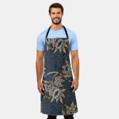 William Morris Tulip Willow Blue Muster Schürze (Getragen)