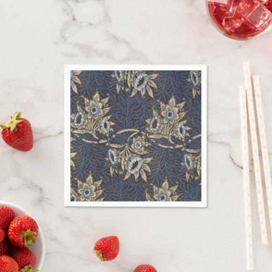 William Morris Tulip Willow Blue Muster Serviette (Beispiel)