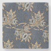 William Morris Tulip Willow Blue Muster Steinuntersetzer (Vorderseite)