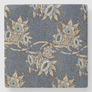 William Morris Tulip Willow Blue Muster Steinuntersetzer