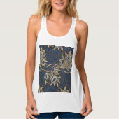 William Morris Tulip Willow Blue Muster Tank Top (Vorderseite)