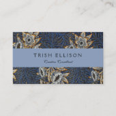 William Morris Tulip Willow Blue Muster Visitenkarte (Vorderseite)