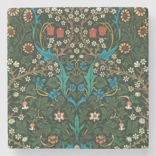 WILLIAM MORRIS "TULIPS" DESIGN STONE UNTERSETZER (Vorderseite)